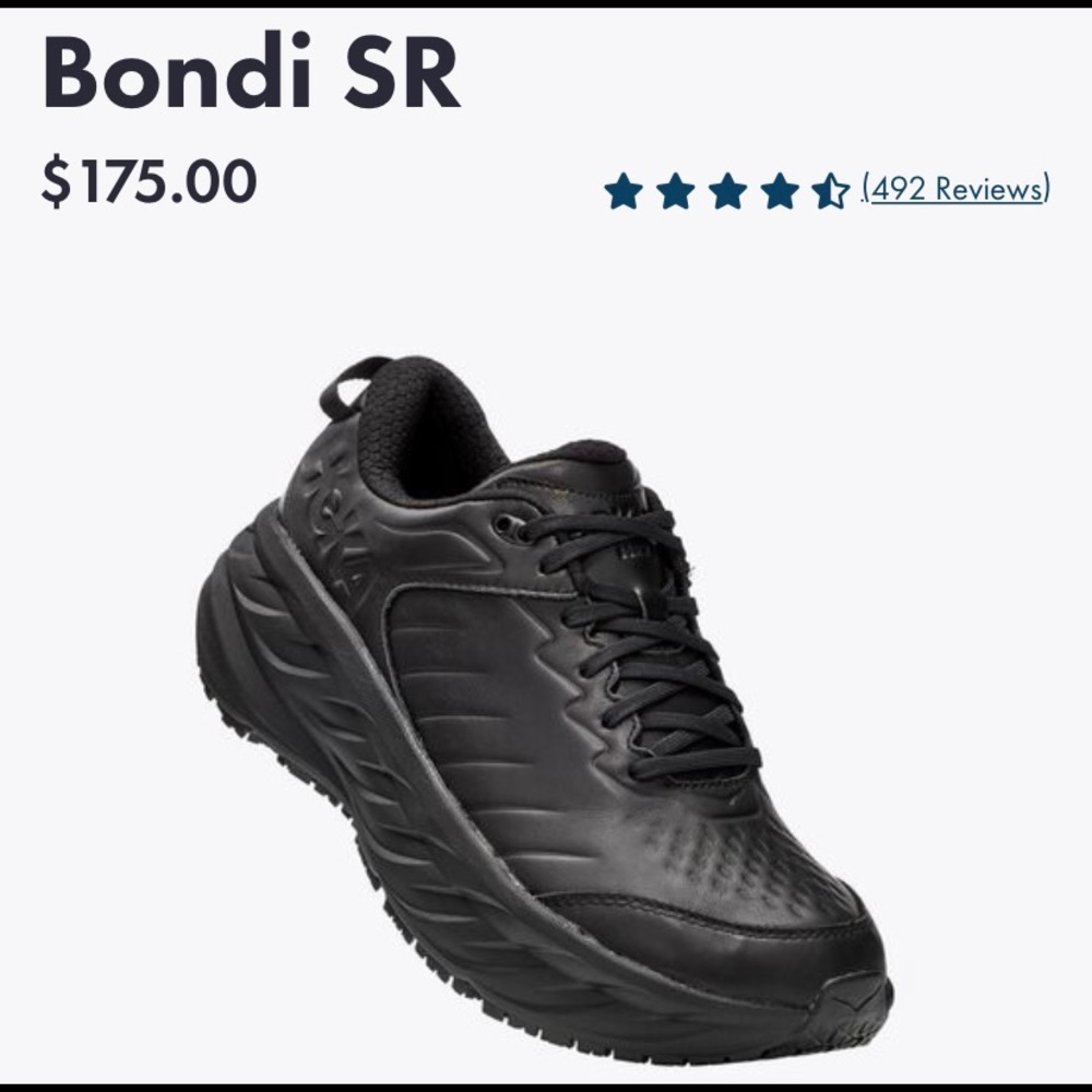 Mens Hoka One One Bondi SR. New without the box